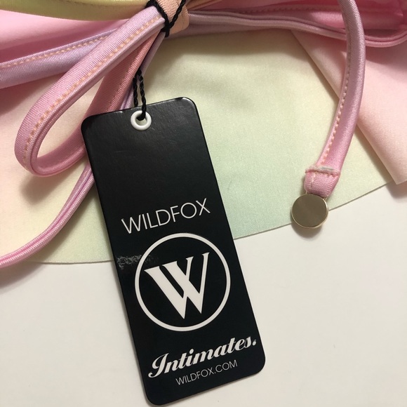 NWT Wildfox rainbow mesh halter bikini top - Picture 9 of 9